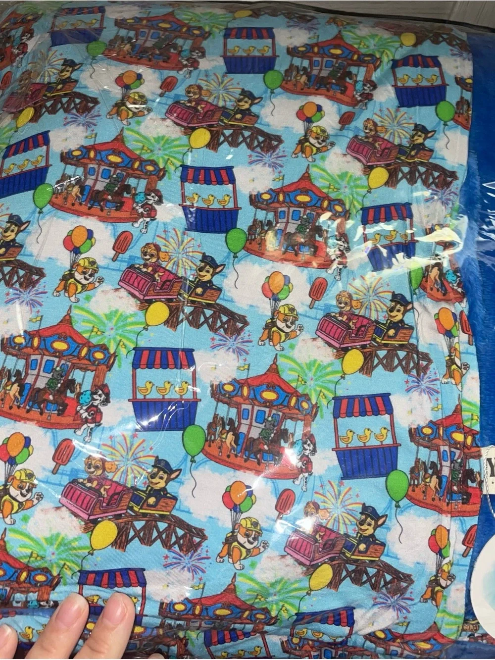 Bamboo Paw Patrol Carnival exclusive design blanket - Blue